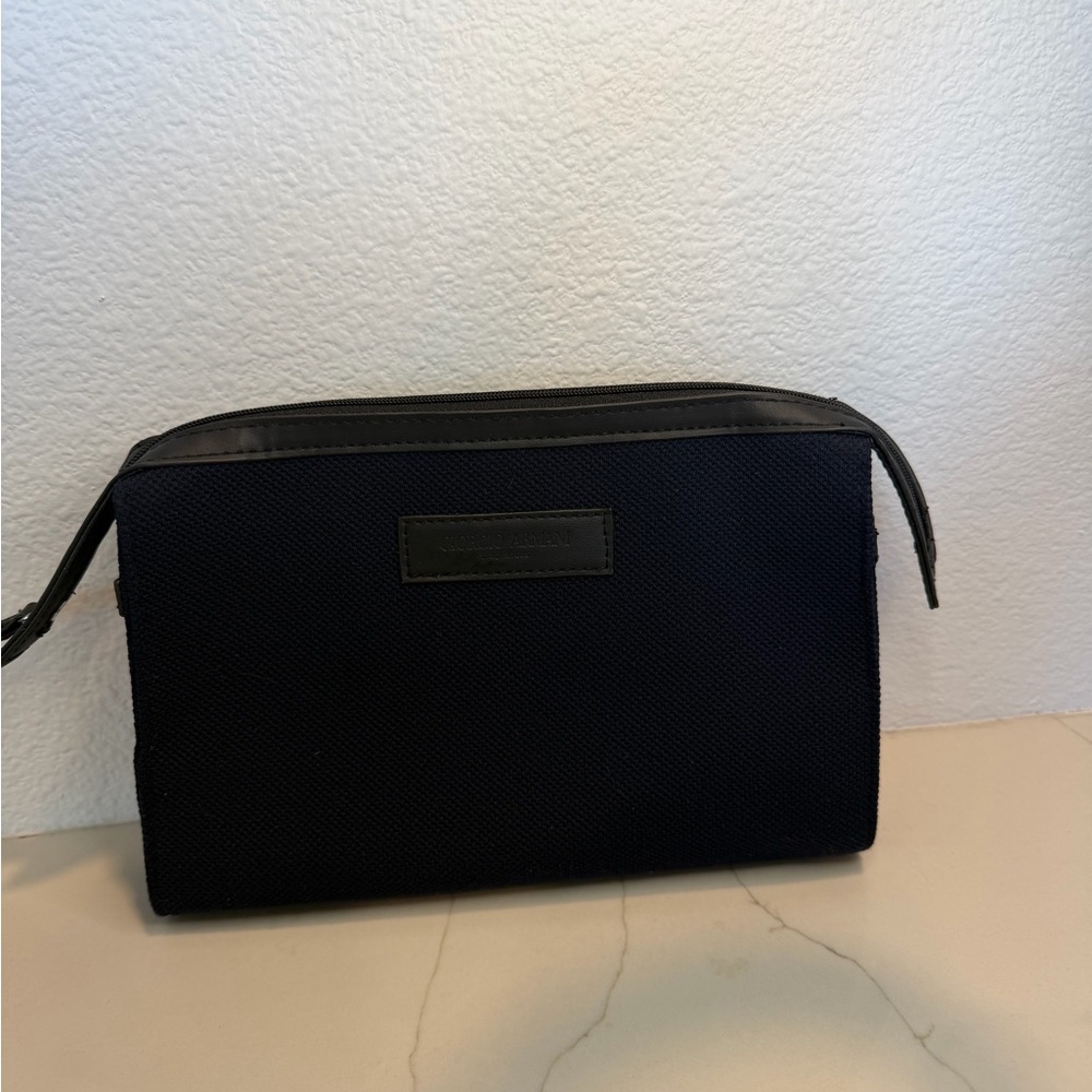 Giorgio Armani Black Toiletry Bag